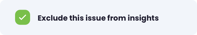 Exclude issue from insights